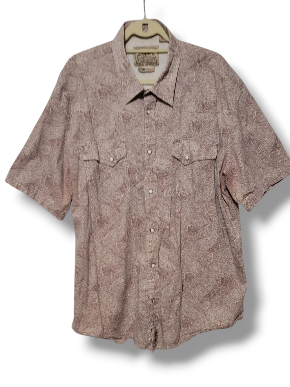 RAFTER C - PRO FLEX 45 - 4XB Short-Sleeve Paisley Button-Up Shirt